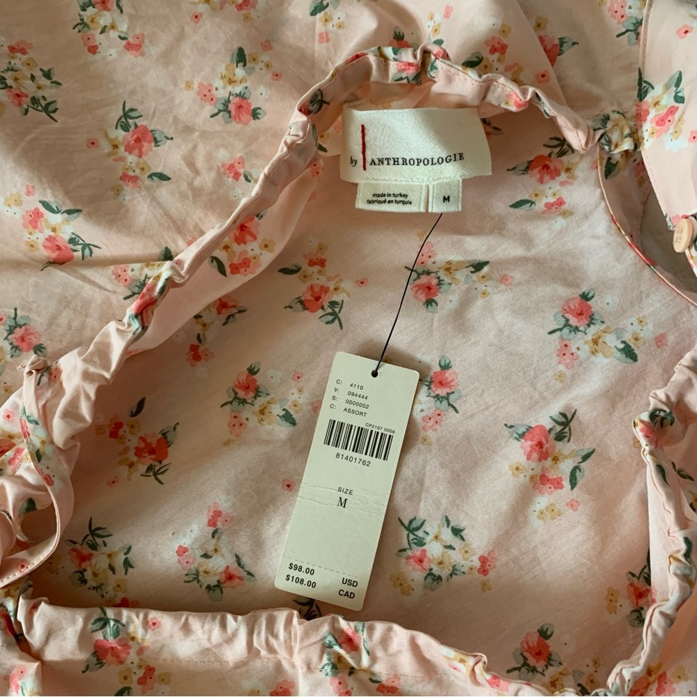 By Anthropologie Cropped Bubble-Sleeve Blouse - Picture 7 of 11
